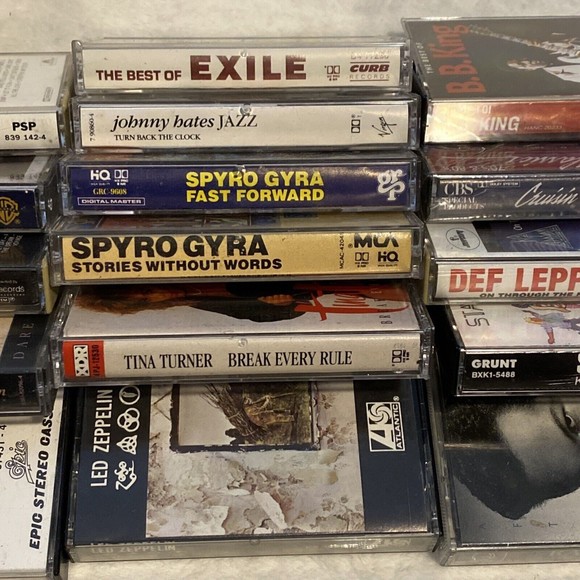 70s 80s 90s Cassette Tapes 16 Pop Rock R&B Soul Rhythm Blules Jazz Folk Pop - Picture 4 of 5